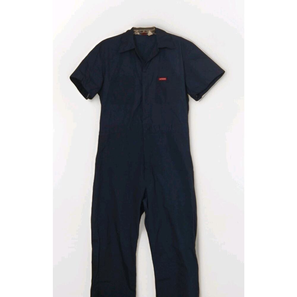 Vtg 90's DICKIES Workwear Straight Woven Overalls Mens Made in Mexico XL/42"